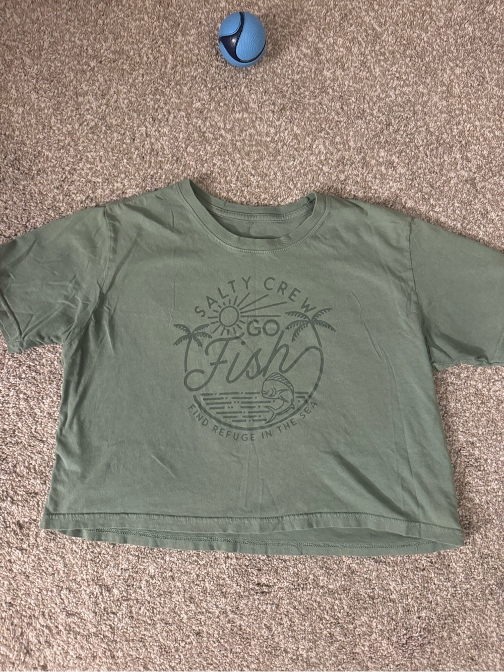 Salty Crew Go Fish Graphic Tee - Olive Green